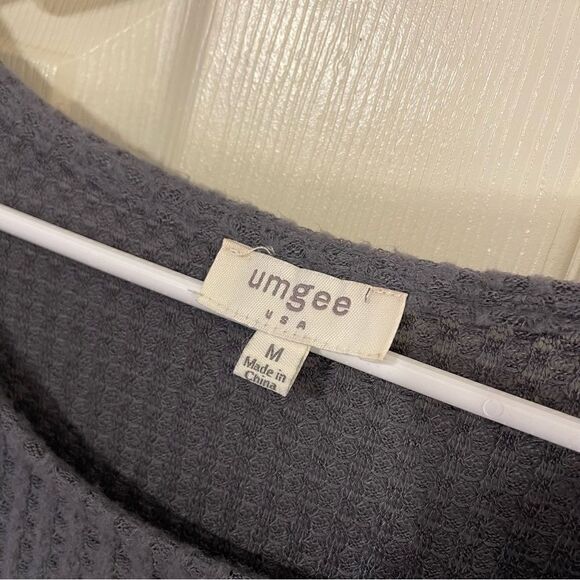 Bungee Med Waffle Knit Shirt Top - Picture 5 of 6